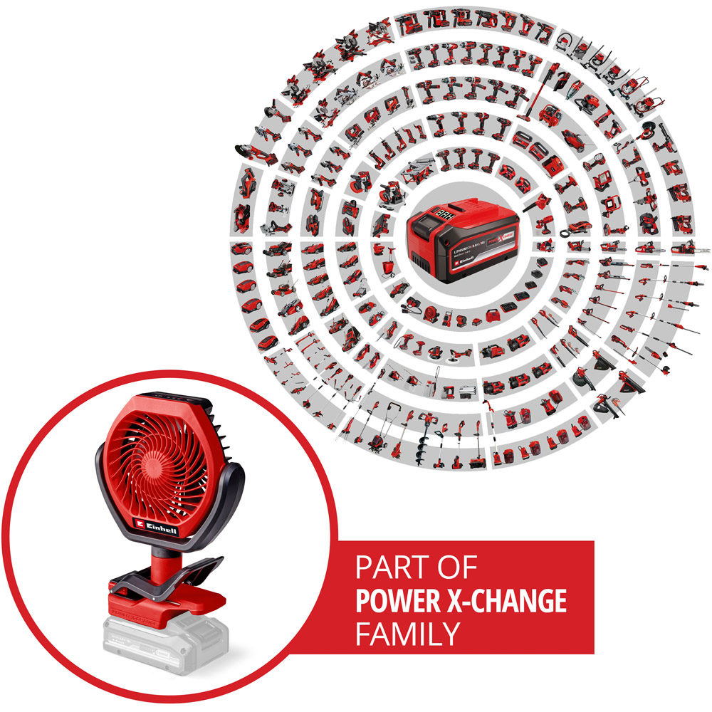 Einhell GC-CF Portable Cordless Mini Fan Bare Unit Image 9