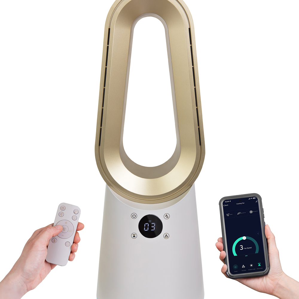 Russell Hobbs Bronte Stone Smart Oscillating Bladeless Cooling Fan with Remote Image 2