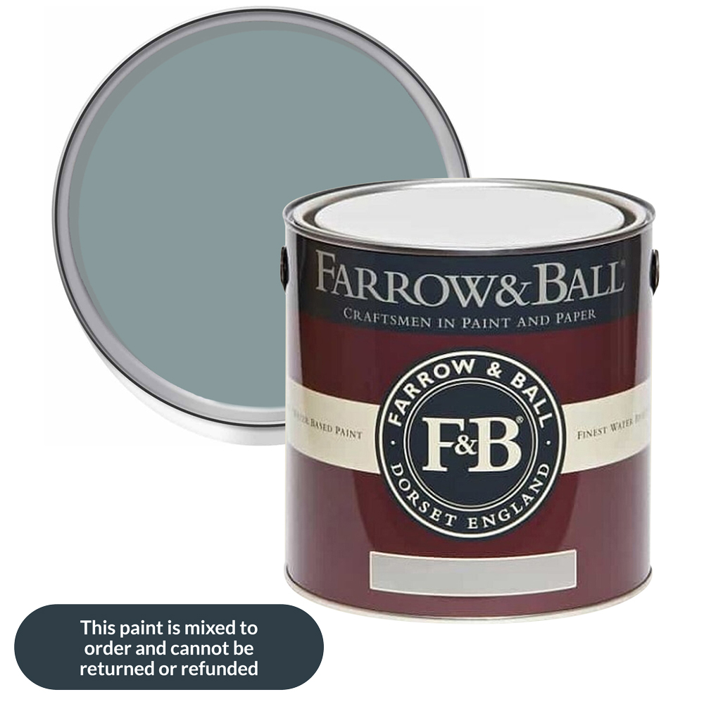 Farrow & Ball Modern Eggshell Oval Room Blue Satin Paint 2.5L Image 1
