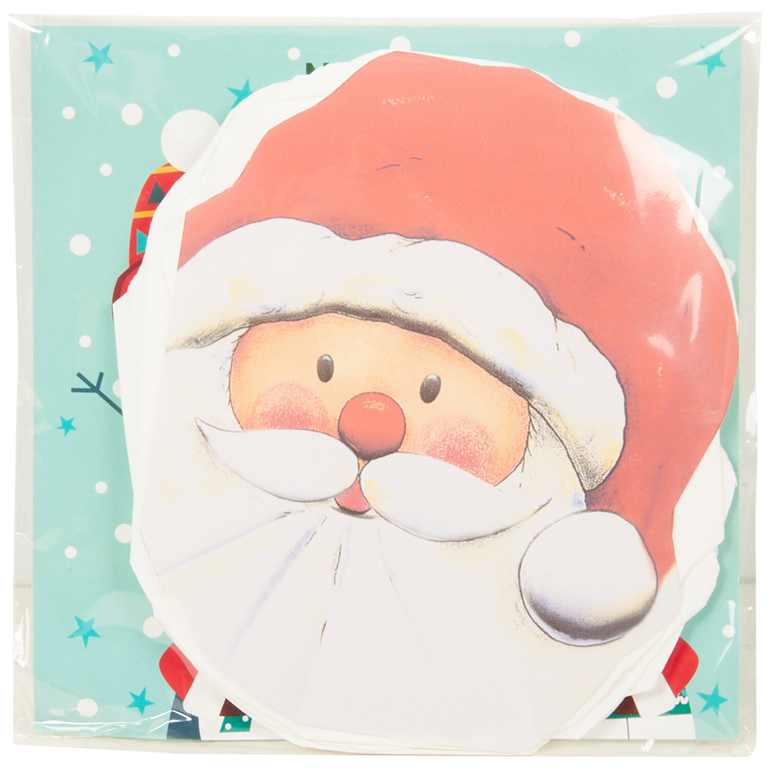 Set of 20 Santa or Pudding Napkins - Multicolour Image 2