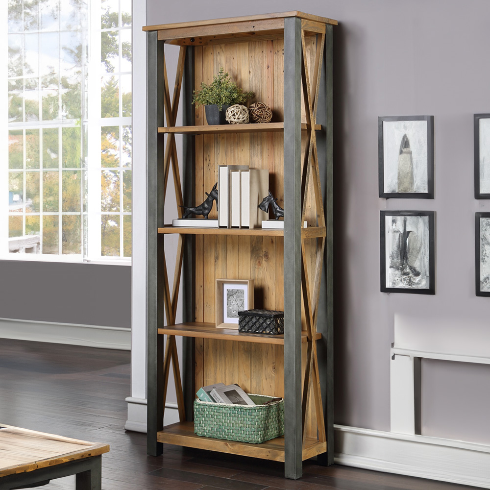 Baumhaus Urban Elegance 4 Shelf Tall Bookcase Image 1