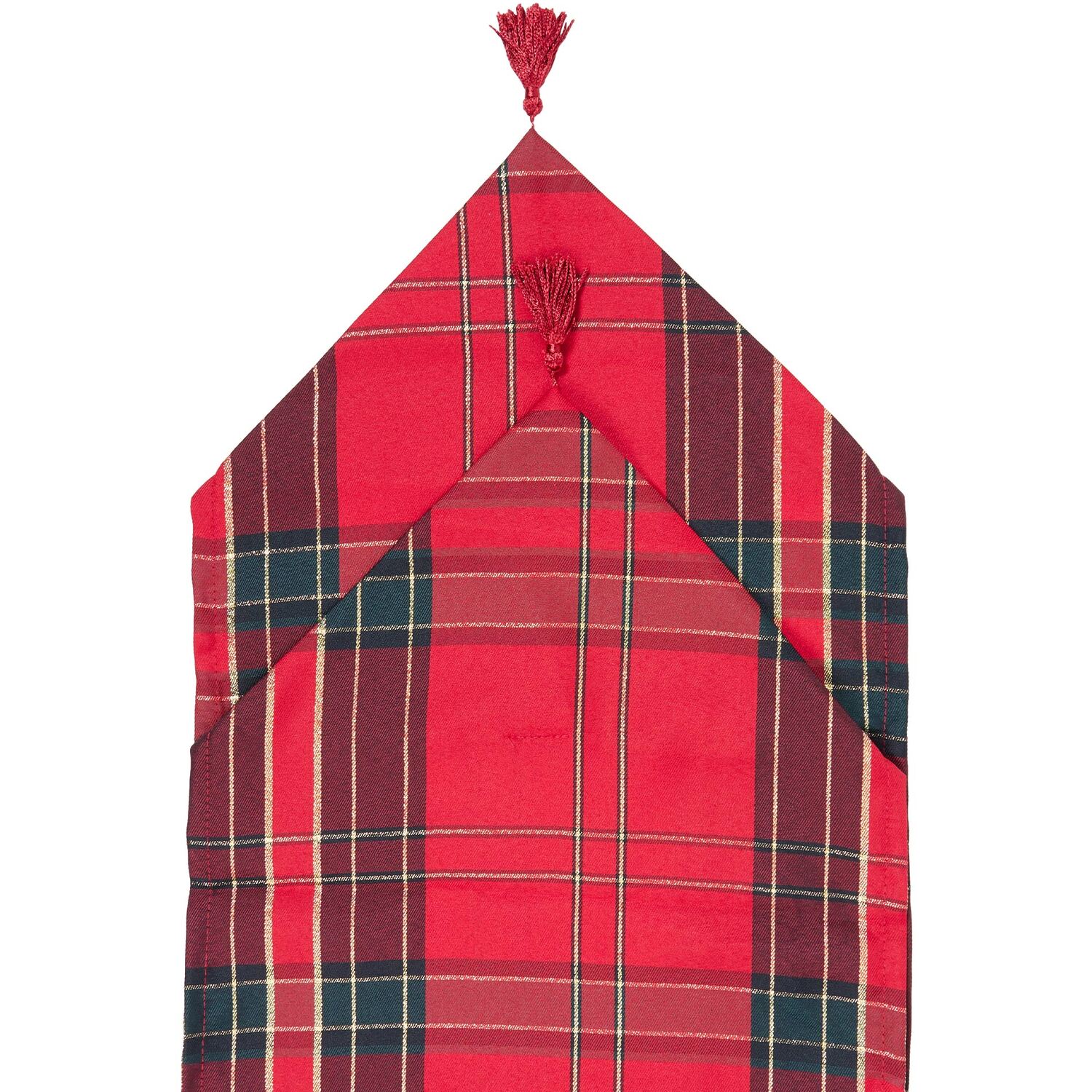 Traditional Tartan Table Runner - Red Image 4