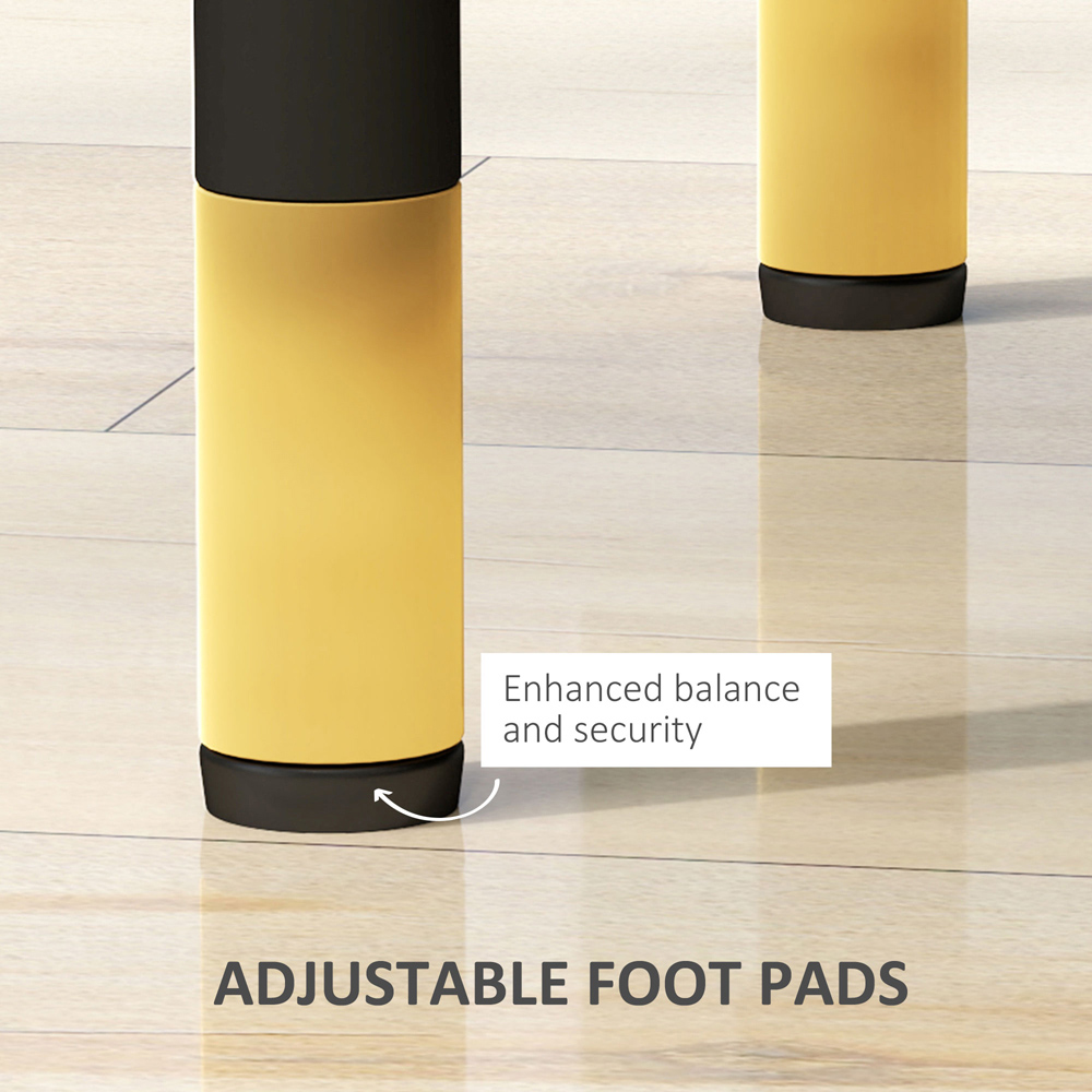 Portland 2 Drawer Black PU Leather Bedside Table Image 8