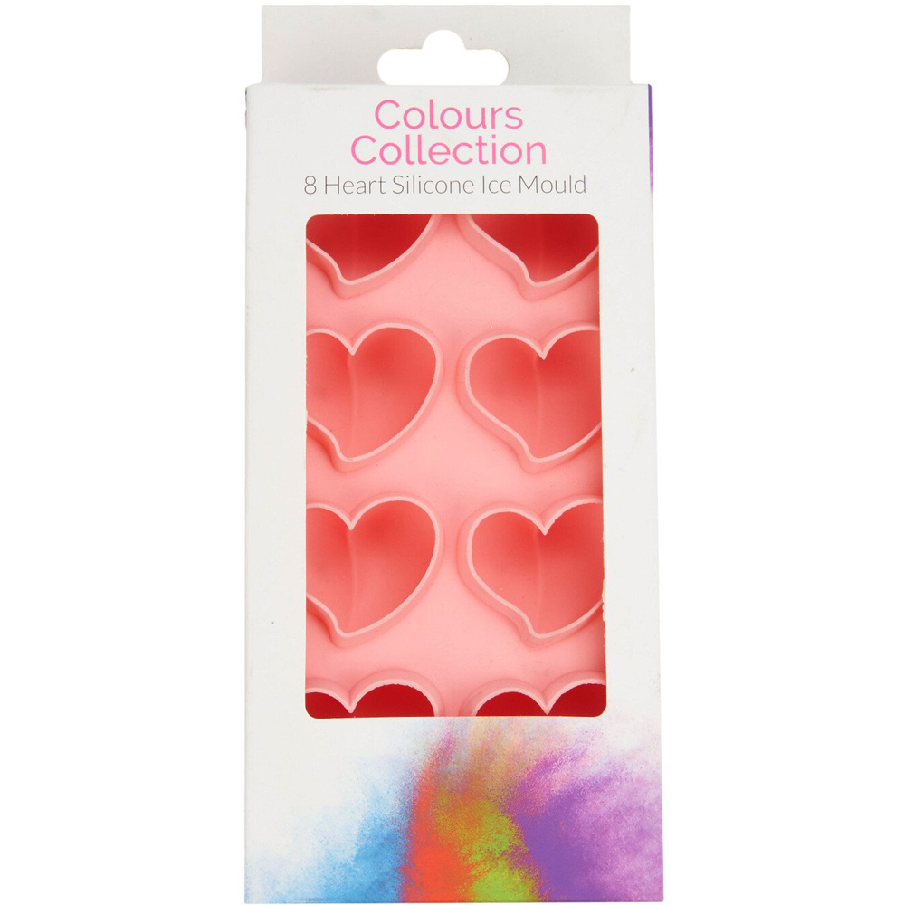 Heart Ice Cube Silicone Mould - Pink Image 3
