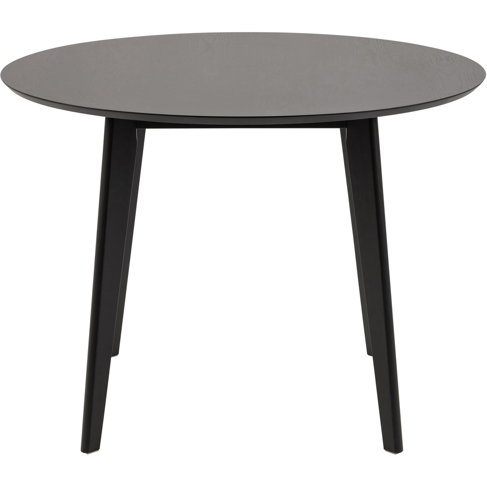 Florence Roxby 4 Seater Round Dining Table Set Black Image 4