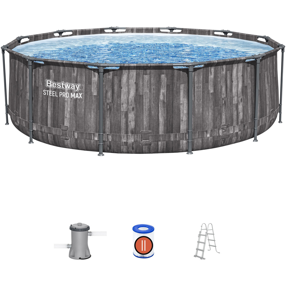 Bestway Steel Pro Max Round Pool Set 12ft x 39.5 inch Image 4