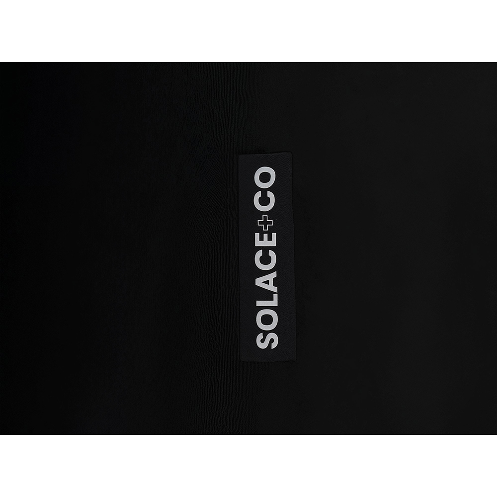 Solace+Co Addison Black Velvet Loveseat Sofa Image 6