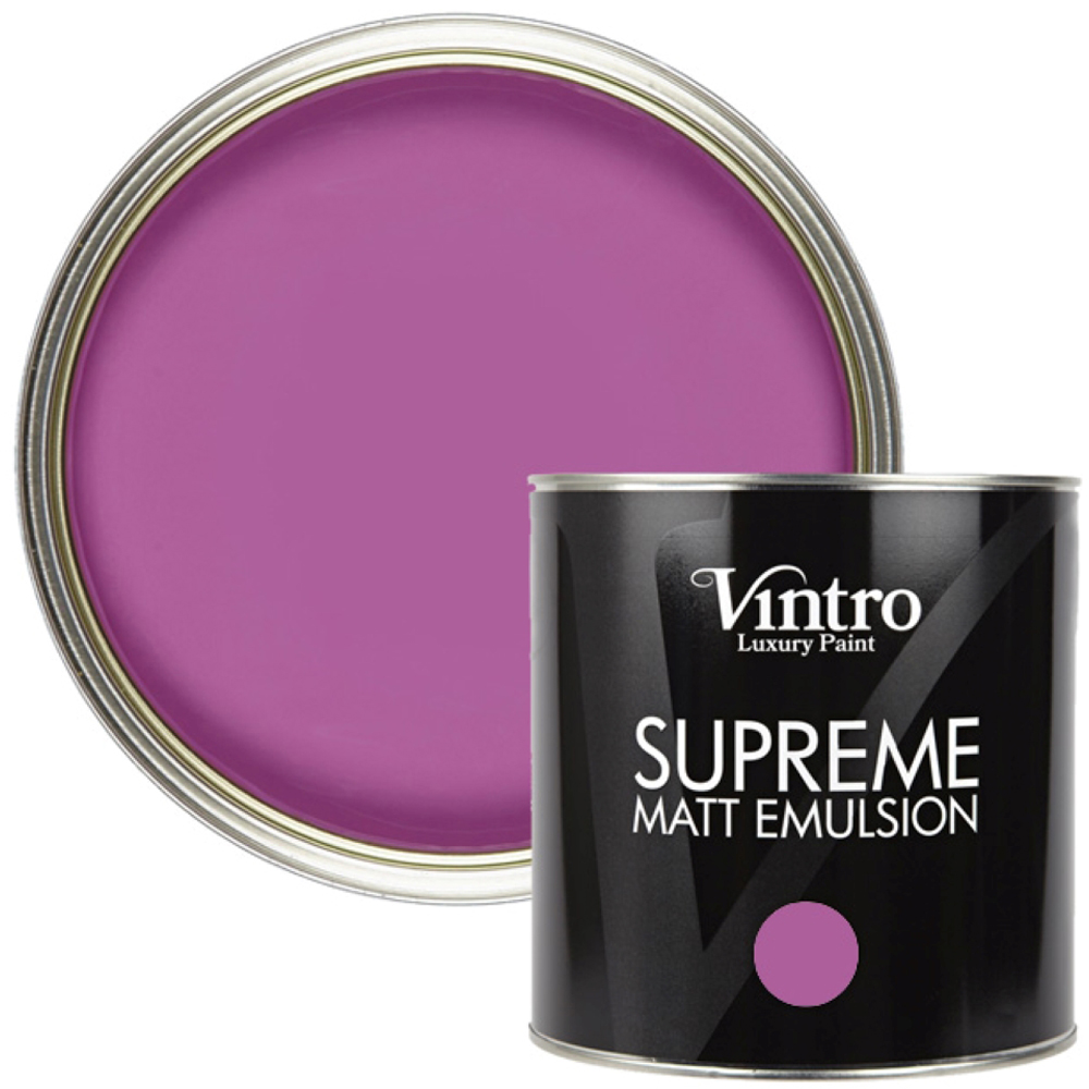 Vintro Paint Orchid Matt Emulsion Interior Paint 2.5L Image 1