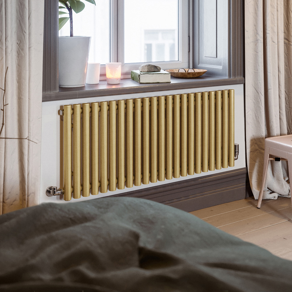 Terma Rolo Room 2768 BTU Brass Radiator 500 x 1195mm Image 2