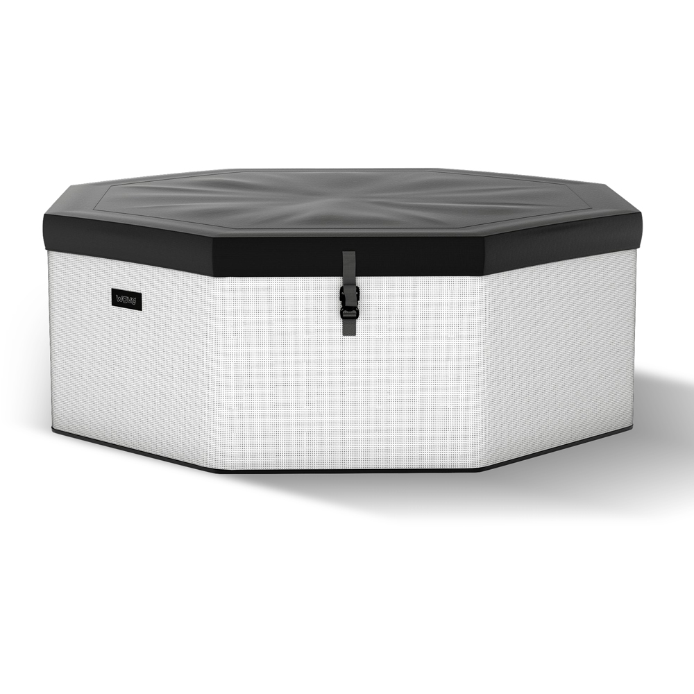 Wave Como 6 Person Octagon Pebble Rattan Hot Tub Spa Image 5