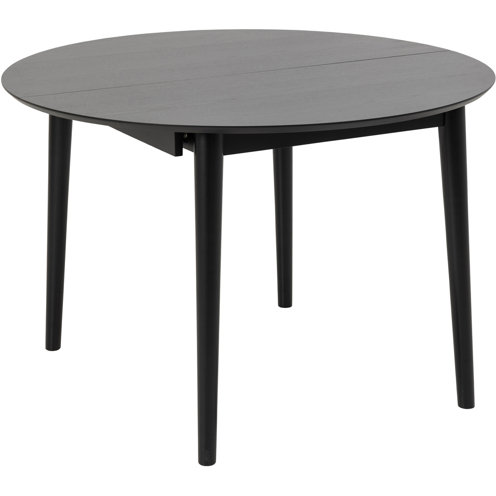 Florence Montreux 6 Seater Round Extending Dining Table Black Image 2