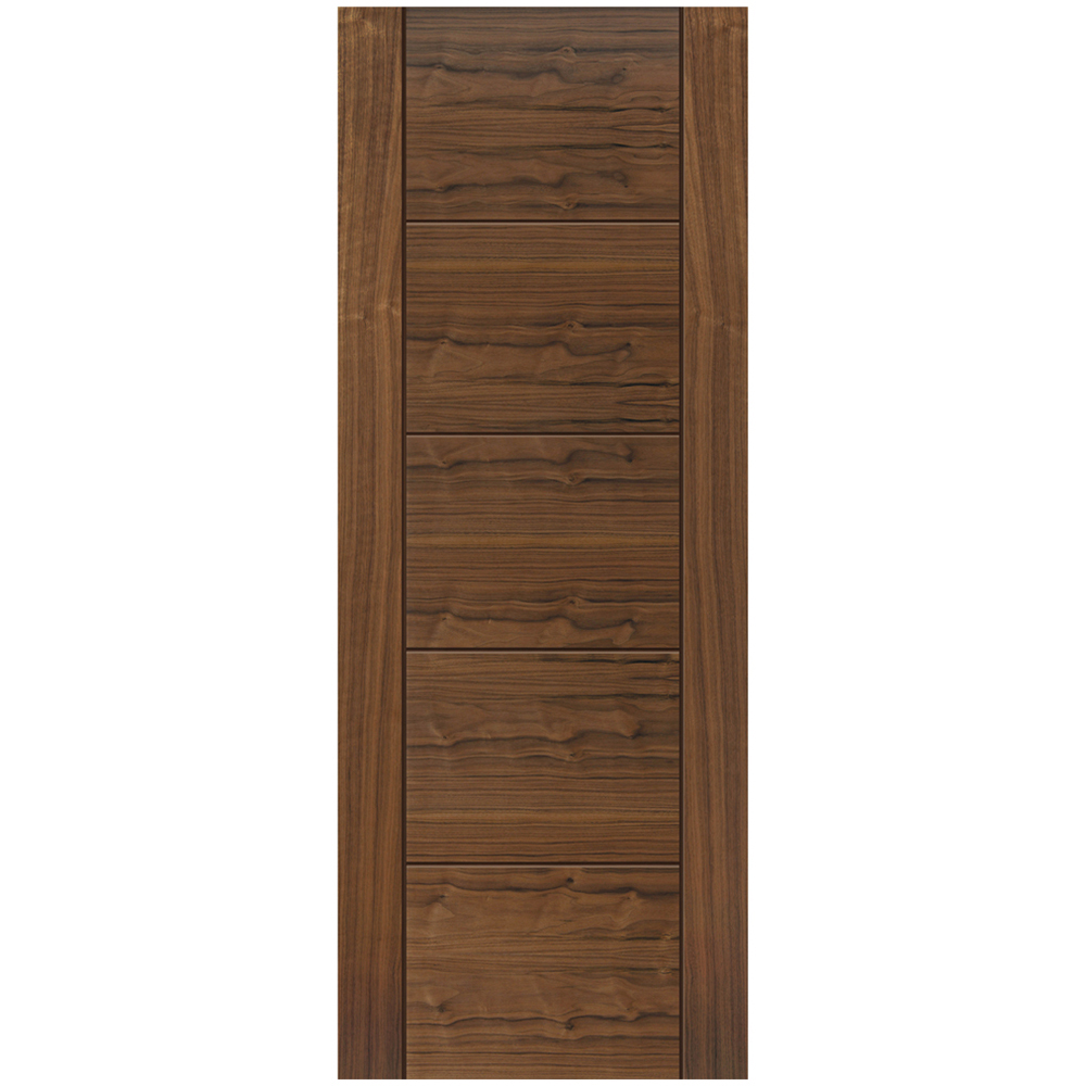 JB Kind Tigris Walnut Veneered FD30 Finished Internal Door 1981 x 838mm Image 1