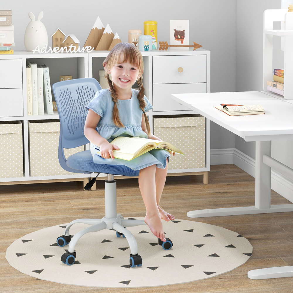 Costway Blue Ergonomic Children Study Chair Image 3