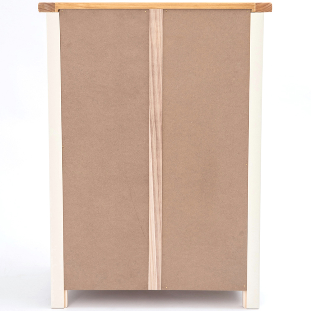 Cabinet Bits Maggiori 4 Drawer Off White Wood Knob Chest of Drawers Image 6