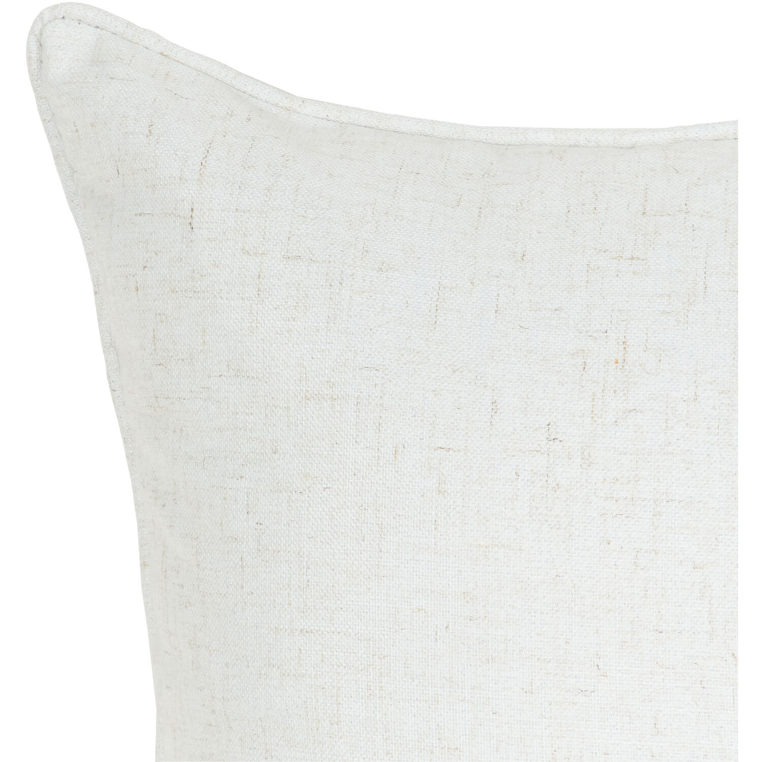 Divante Verona Linen Look Cushion - White Image 3