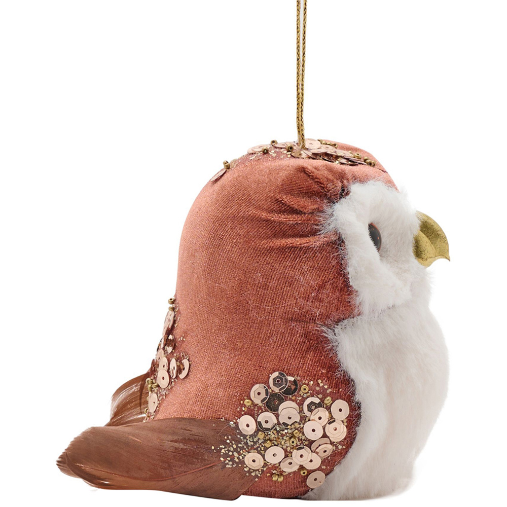 The Christmas Gift Co Owl Hanging Tree Decoration Image 2