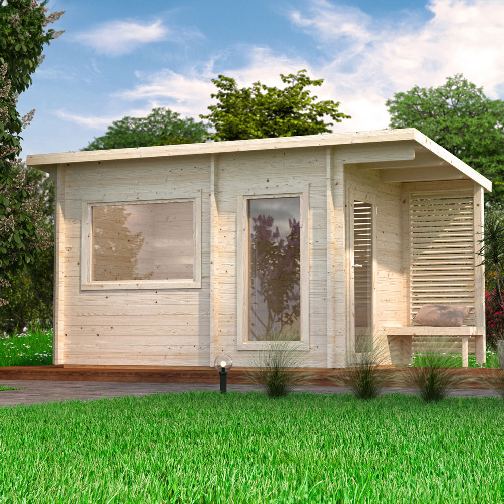 Palmako Sanna 11.4 x 8.8ft Pent Outdoor Sauna Image 2