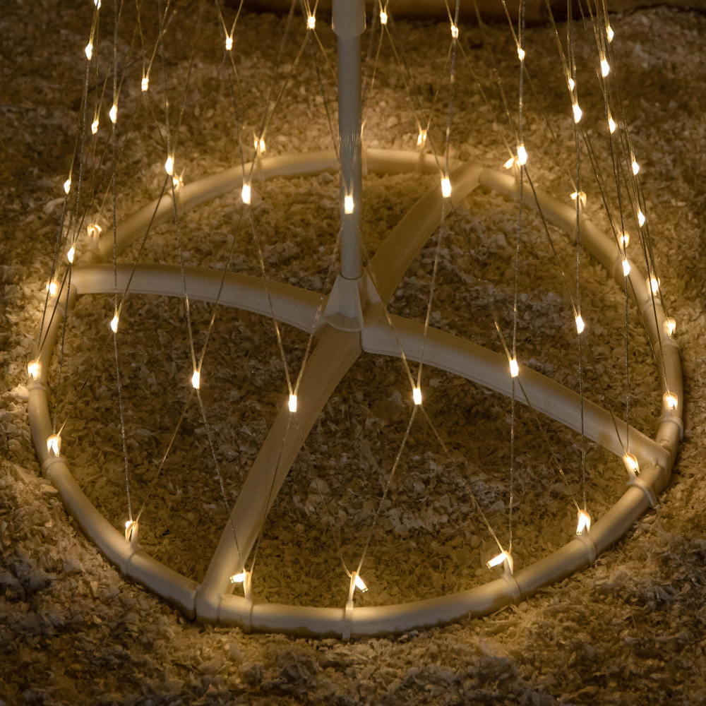 Samuel Alexander Warm White LED Light Up Christmas Cone Tree 5.9ft Image 4