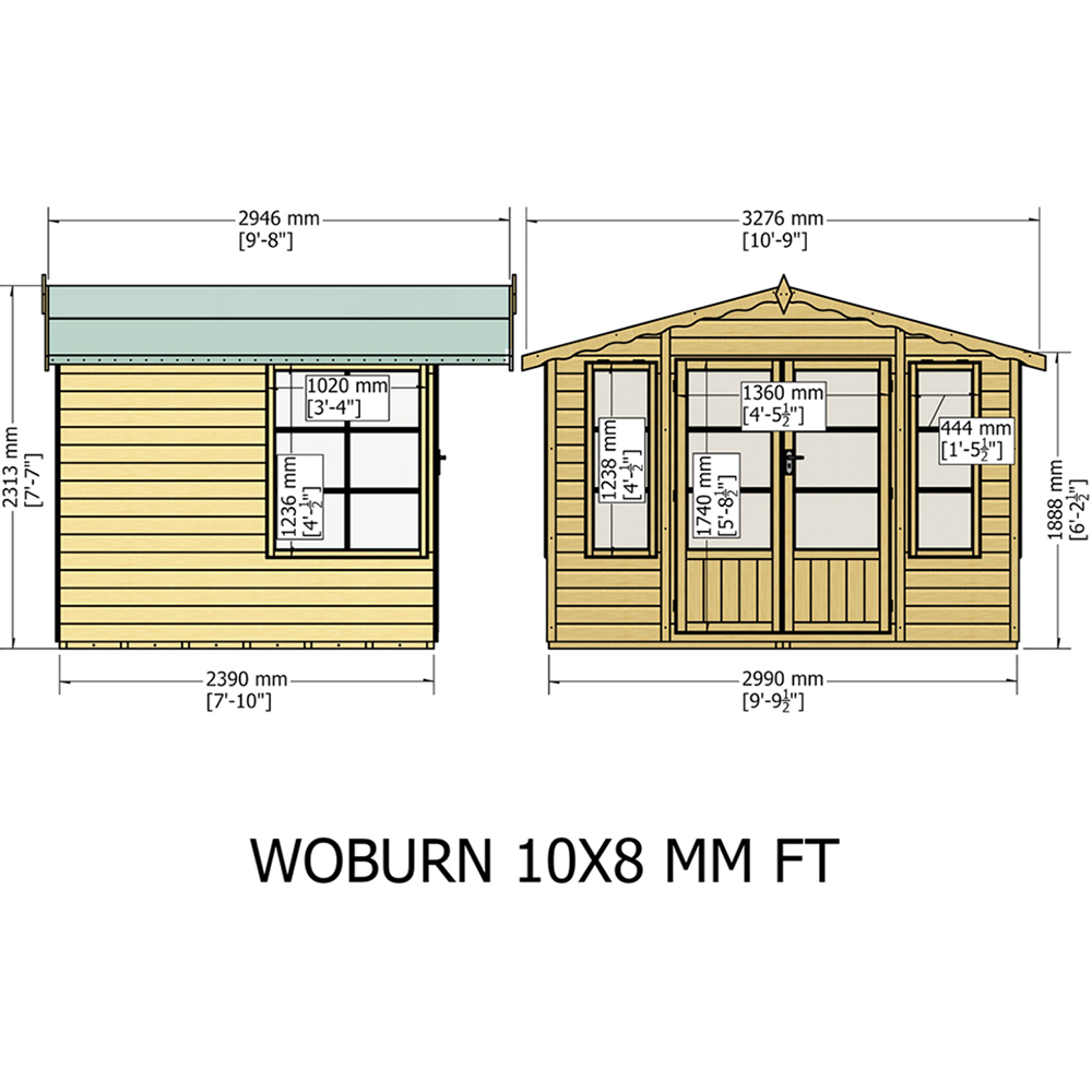 Shire Woburn 10 x 8ft Shiplap Garden Shed Image 5