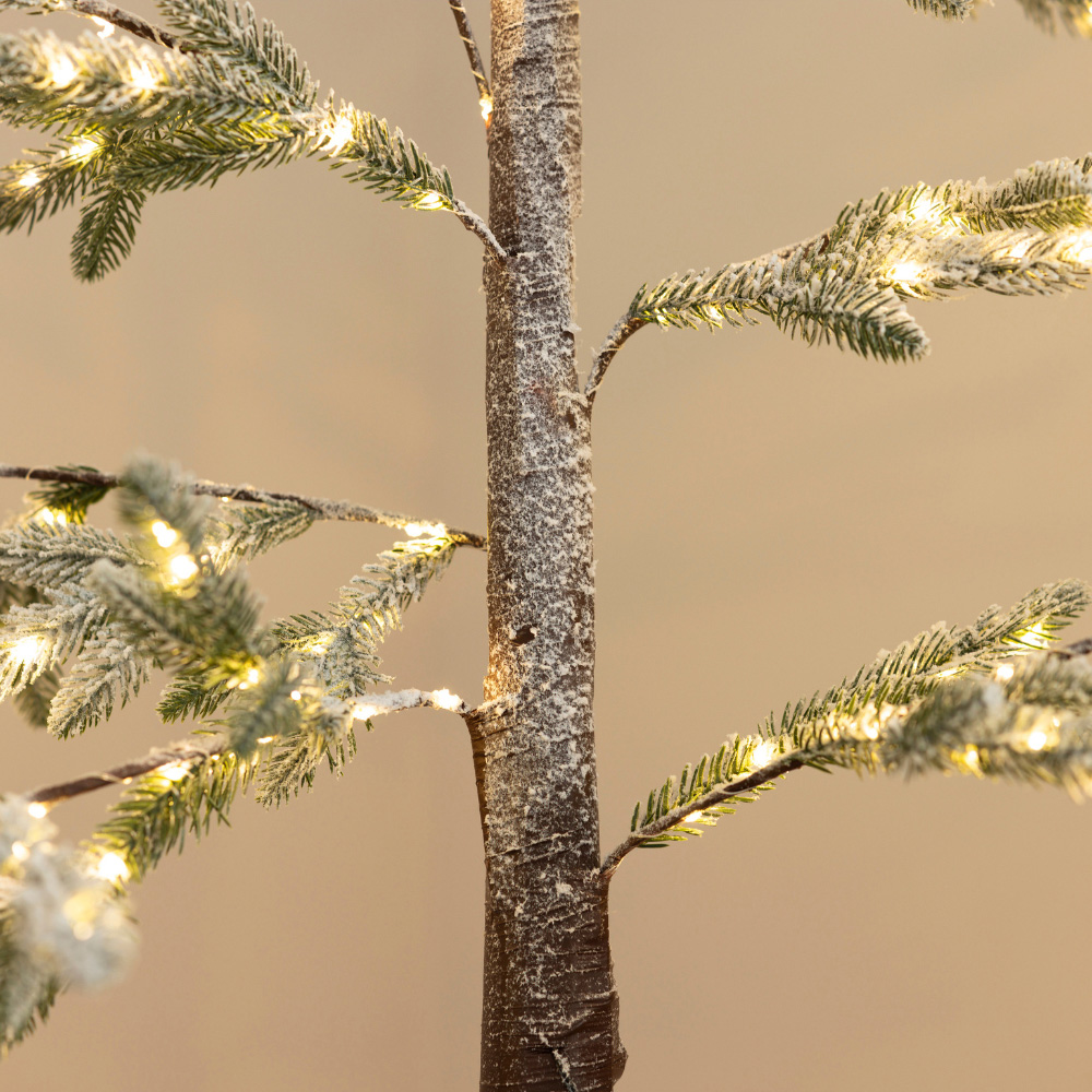 Marco Paul 48 Warm White LED Pre-Lit Alpine Artificial Christmas Tree with Basket 3.9ft Image 3