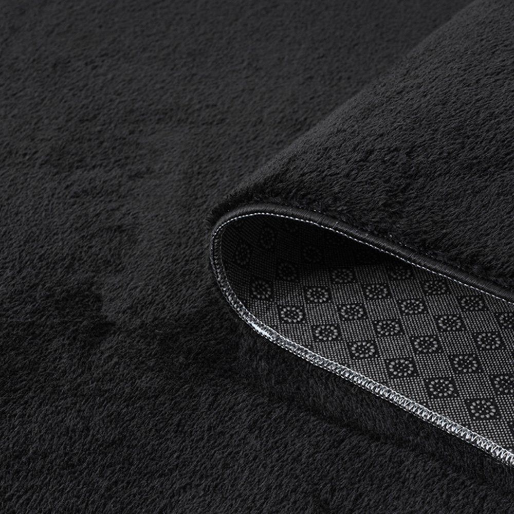 Desire Rugs Comfy Black Anti Slip Felt Backing Rug 60 x 100cm Image 4