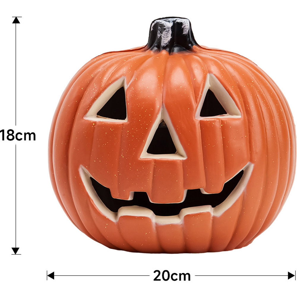 Living and Home Halloween Smiley Pumpkin LED Lantern 18cm Image 8