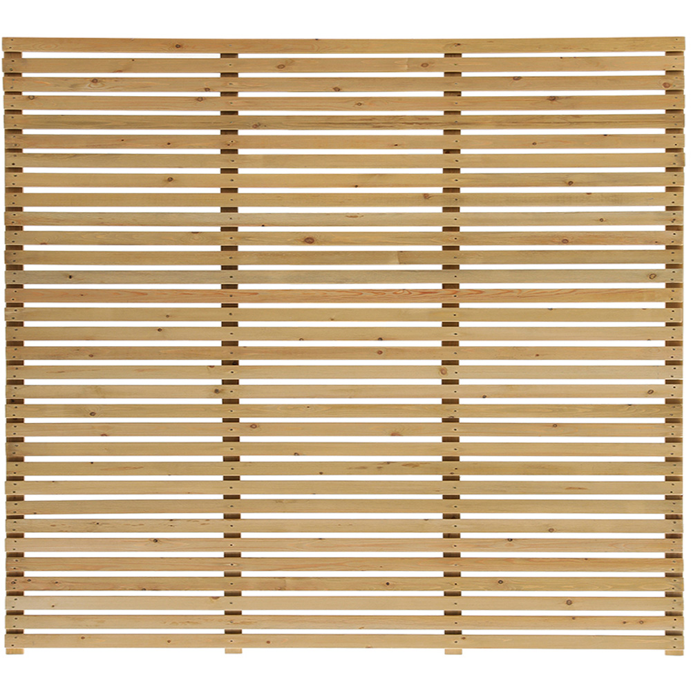 Living and Home 6 x 5ft Wooden Slatted Garden Fence Gate Image 2