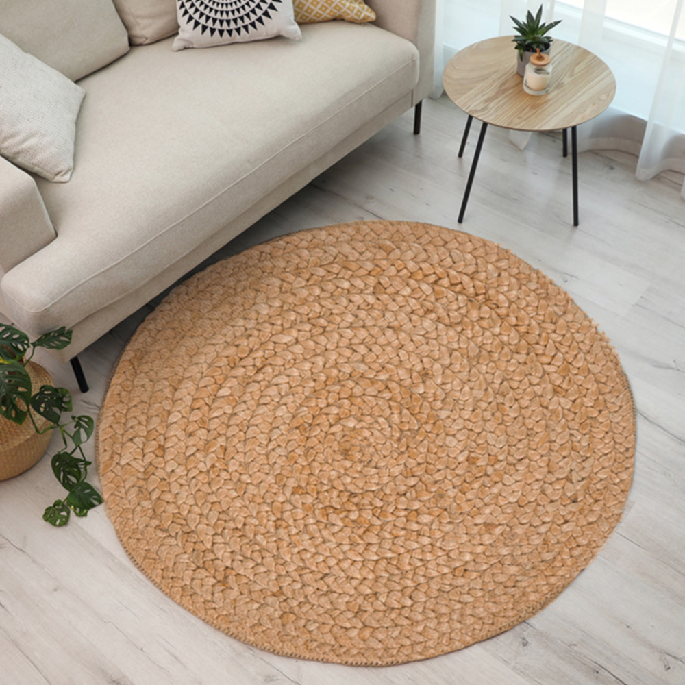 Esselle Home Heaton Natural Jute Circle Rug 120 x 120cm Image 2