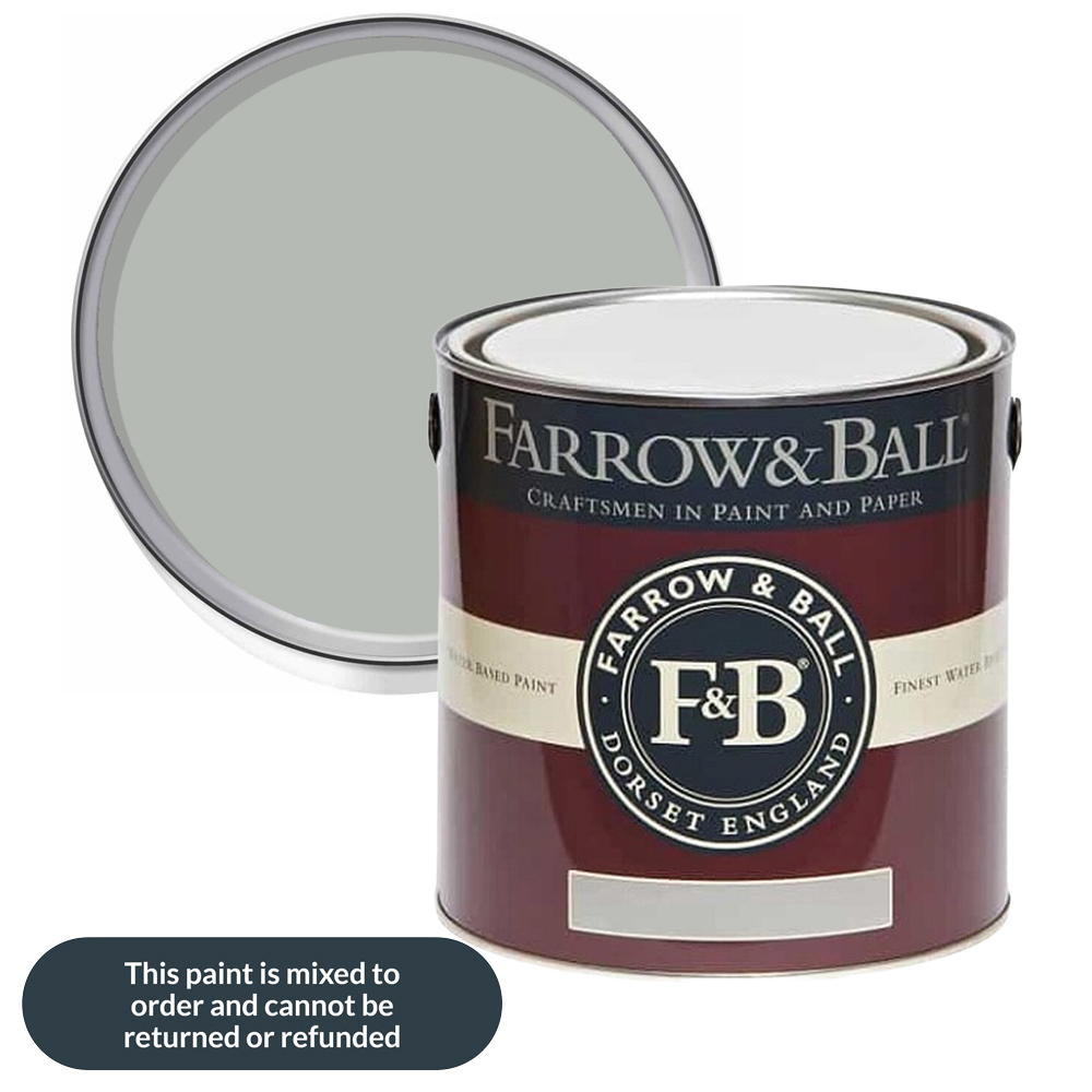 Farrow & Ball Interior Wood and Metal 22 Light Blue Flat Eggshell Paint 2.5L Image 1