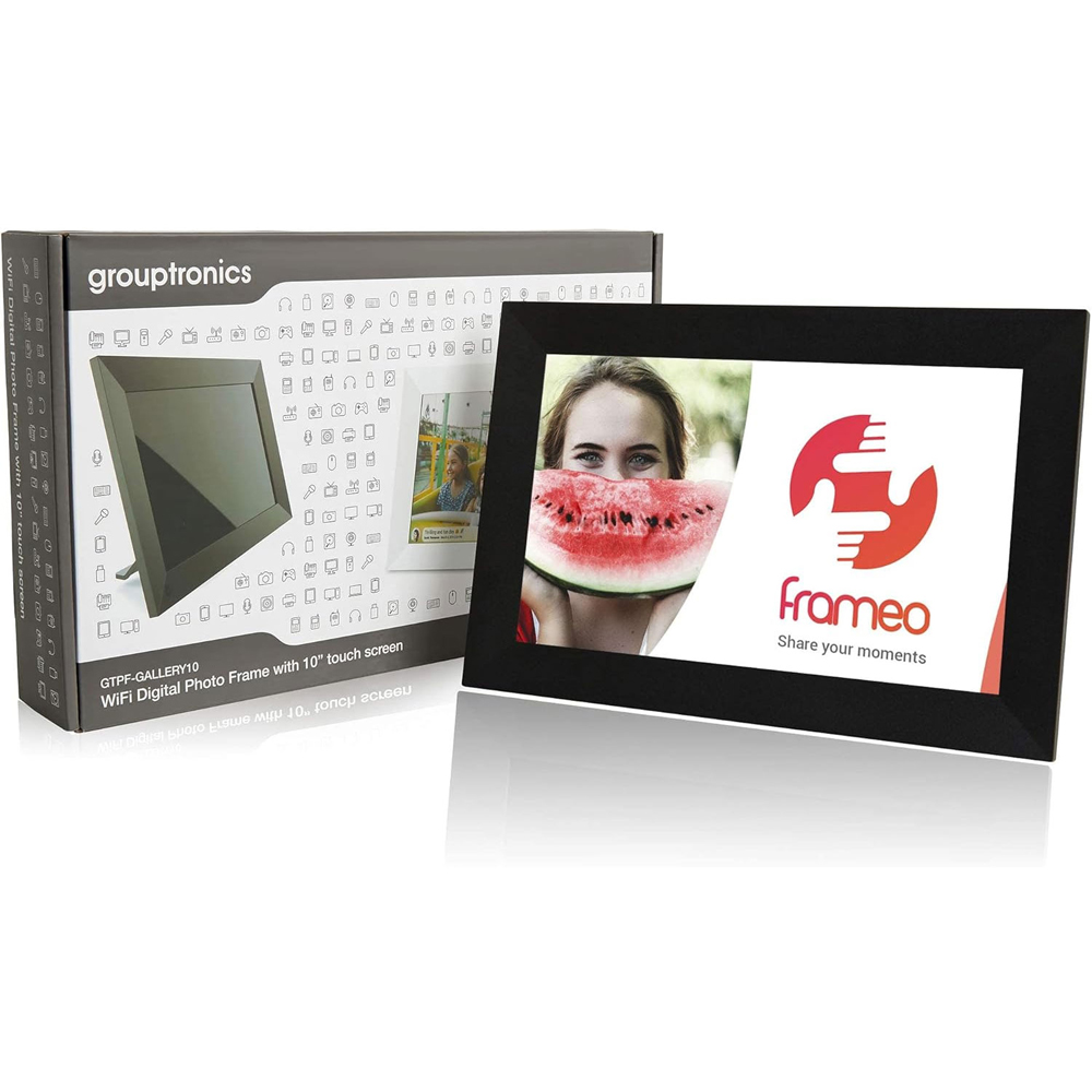 Grouptronics Gallery10 Black WiFi Digital Photo Frame Image 2