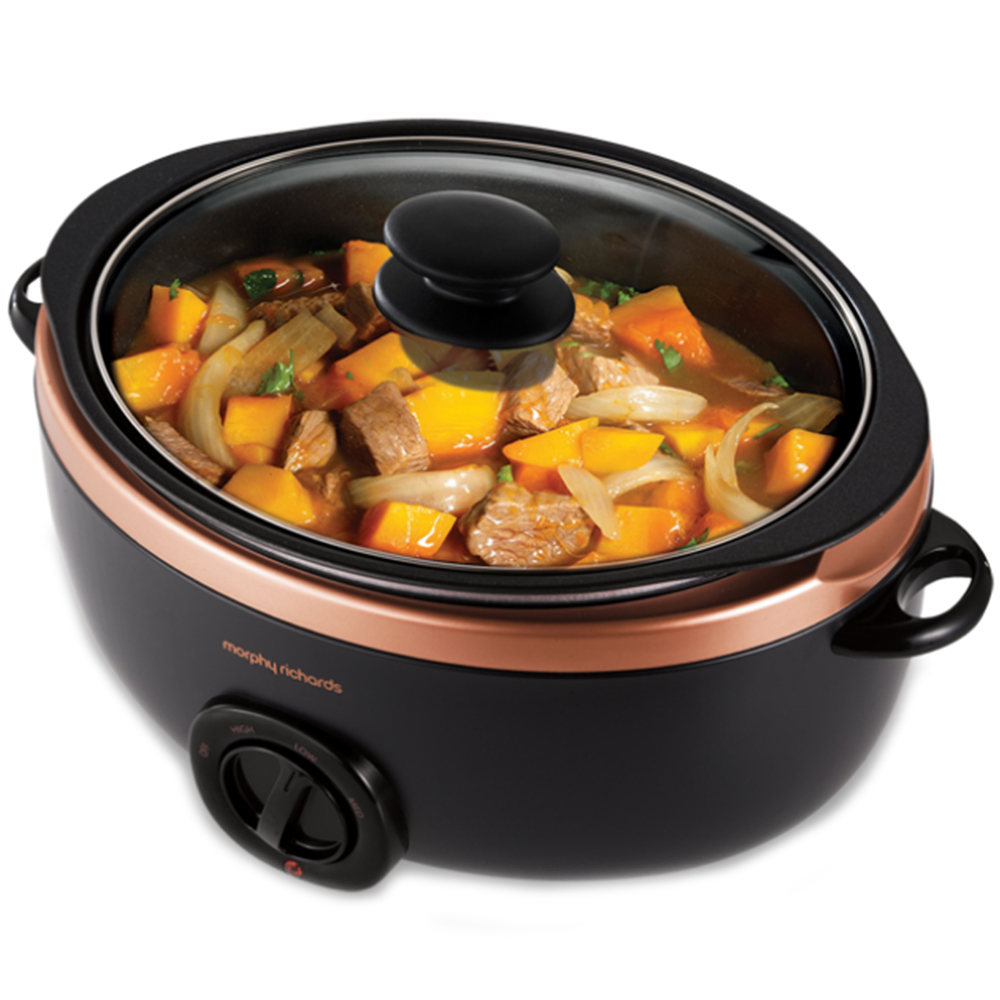 Morphy Richards 638207 Sear and Stew Black and Rose Gold 6.5L Slow Cooker Image 2