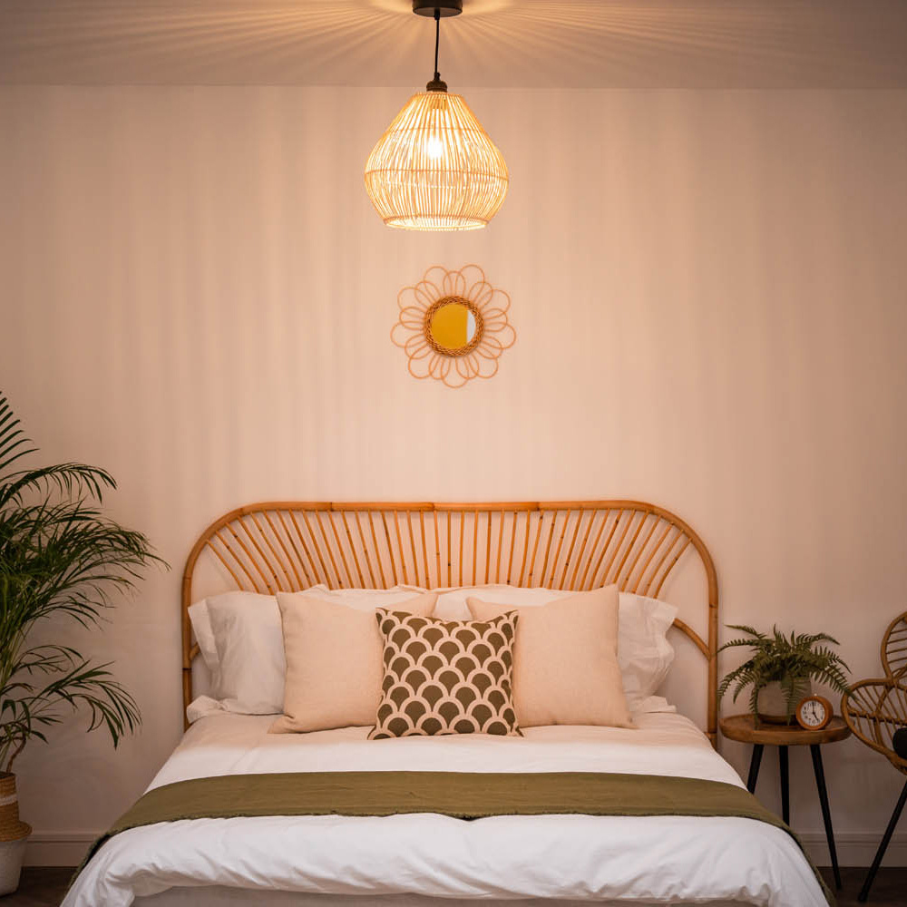 ValueLights Vine Rattan Teardrop Pendant Lamp Shade Image 6