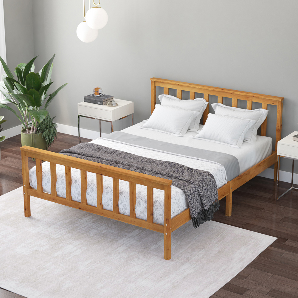 Aspire Atlantic Small Double Natural Bed Frame Image 4