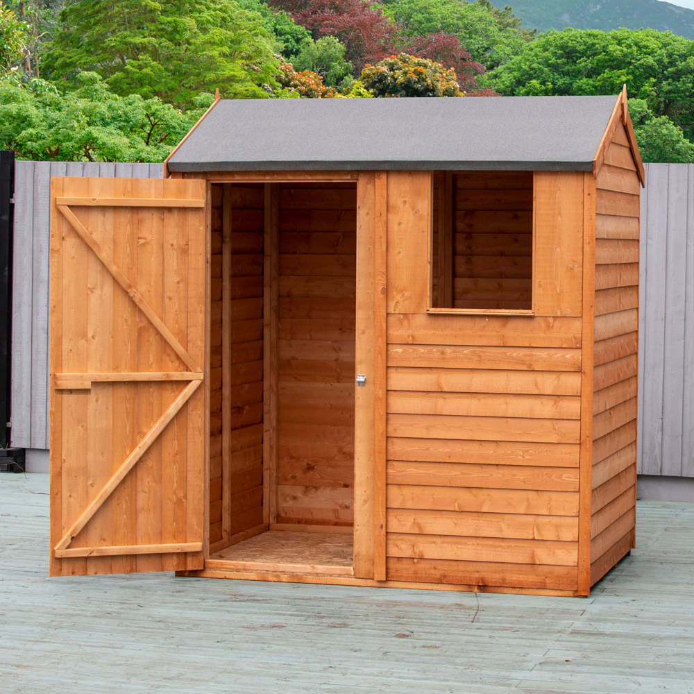Shire 6 x 4ft Dip Treated Overlap Reverse Apex Shed Image 7