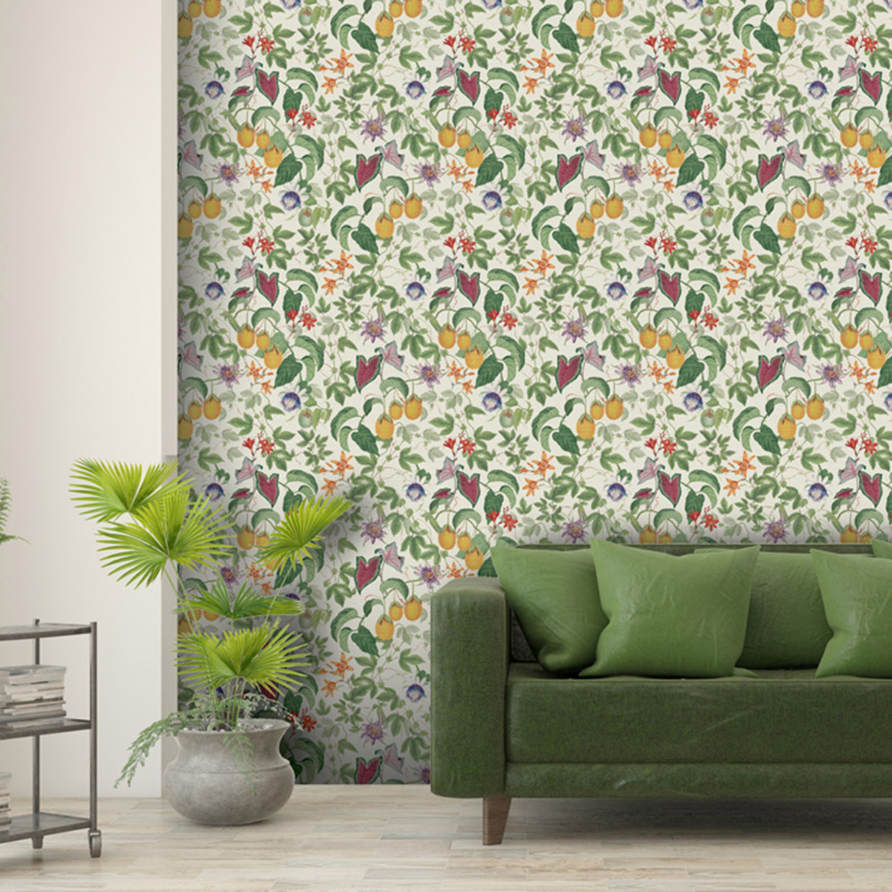 RHS Citrus and Vine Cream Wallpaper Image 5