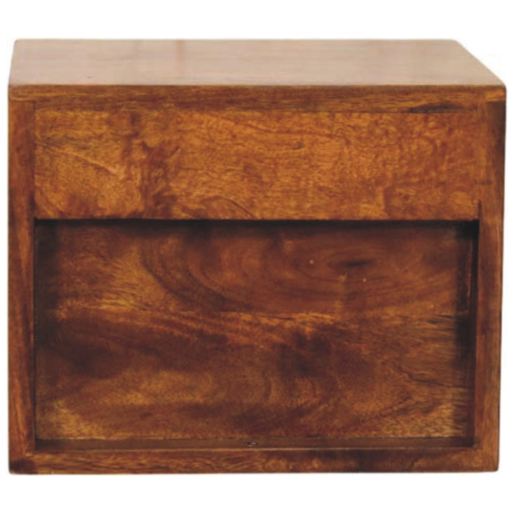 Artisan Furniture Solis Chestnut 2 Drawer Mango Wood Wall-Mounted Nightstand Image 6