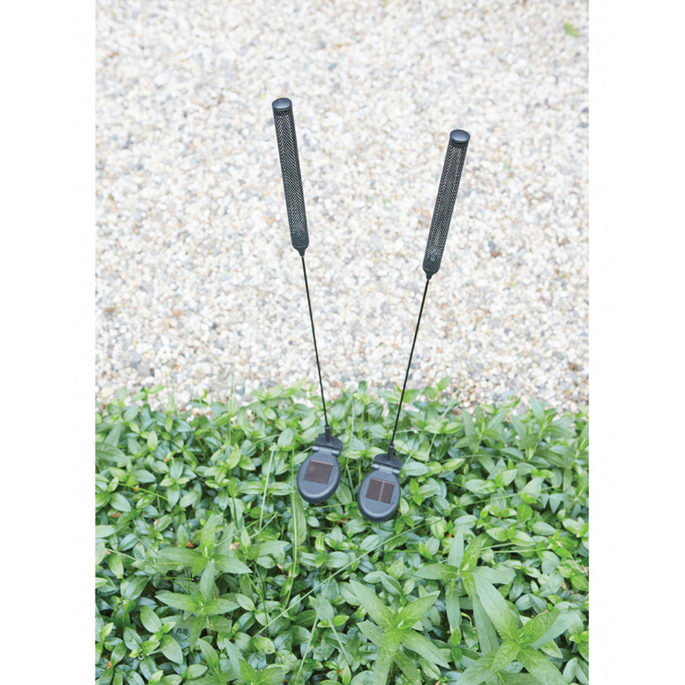 Luxform Stick Black LED Solar Garden Spike Light 12 Pack Image 6