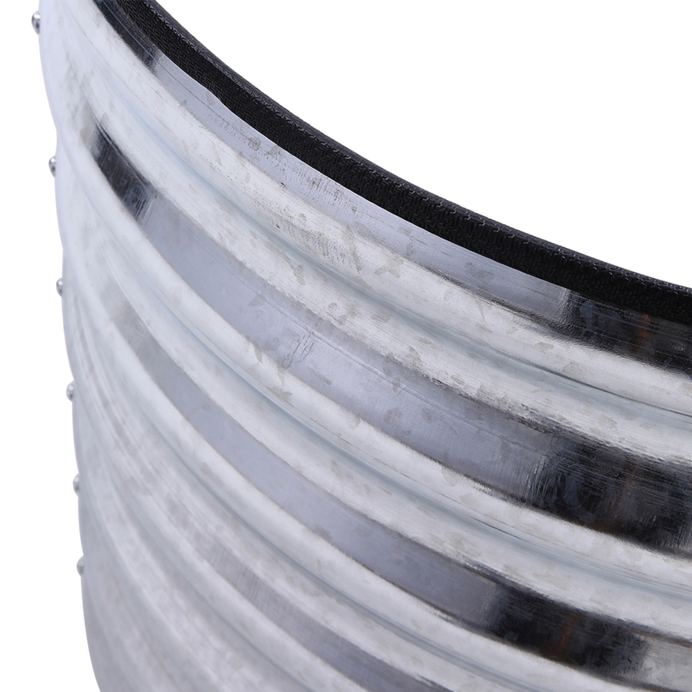 Living and Home Silver Oval Galvanised Steel Raised Garden Bed 320 x 42cm Image 5