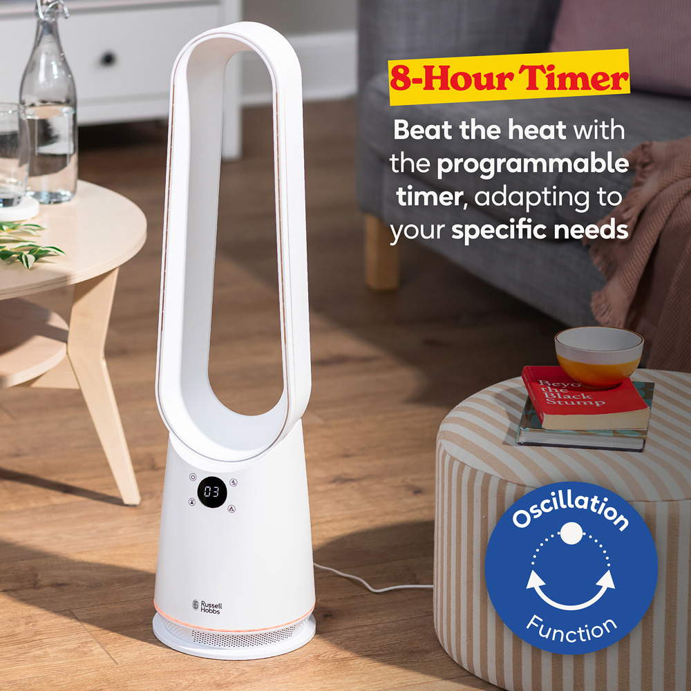 Russell Hobbs White Bladeless Cooling Fan with Remote Image 6