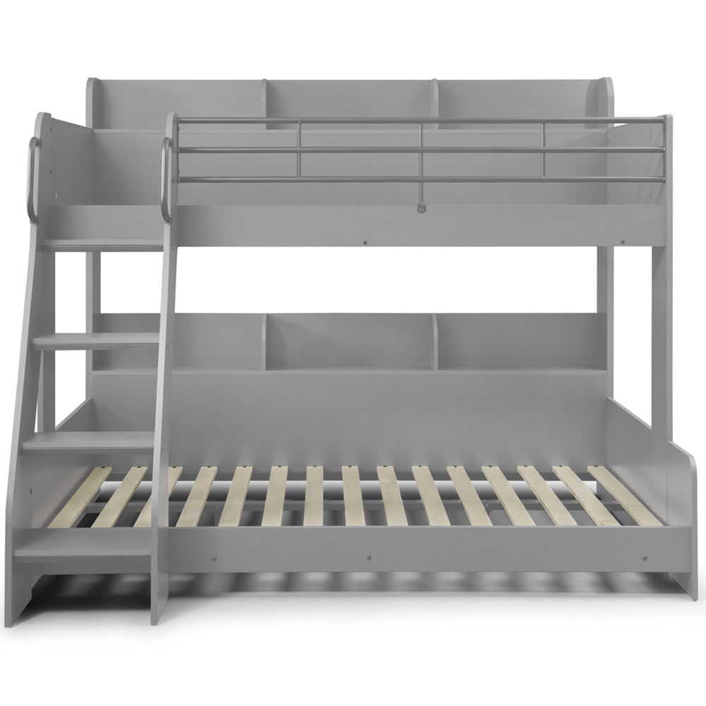 Julian Bowen Domino Light Grey Triple Sleeper Bunk Bed Image 3