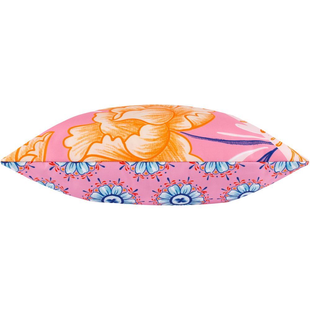 furn. Melhoun Multicolour Abstract Outdoor Reversible Cushion Image 4