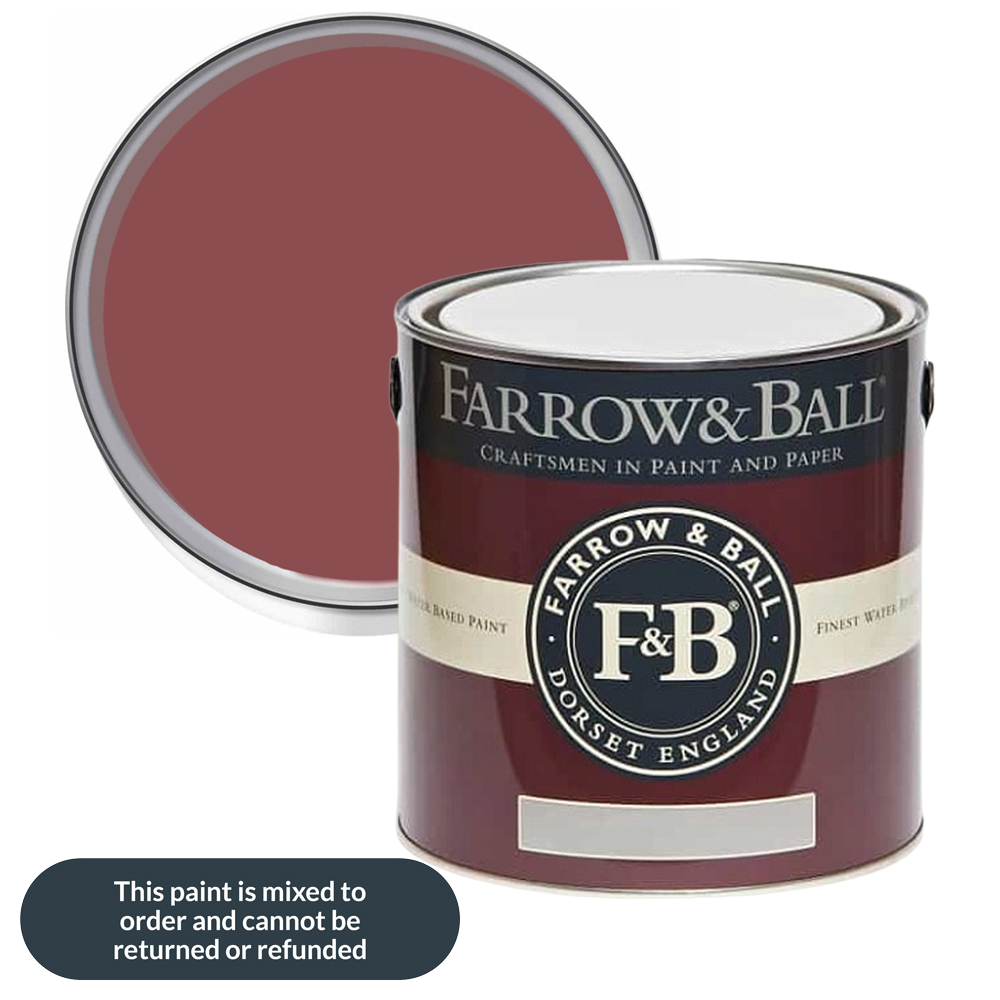 Farrow & Ball Interior Wood and Metal 43 Eating Room Red Flat Eggshell Paint 2.5L Image 1