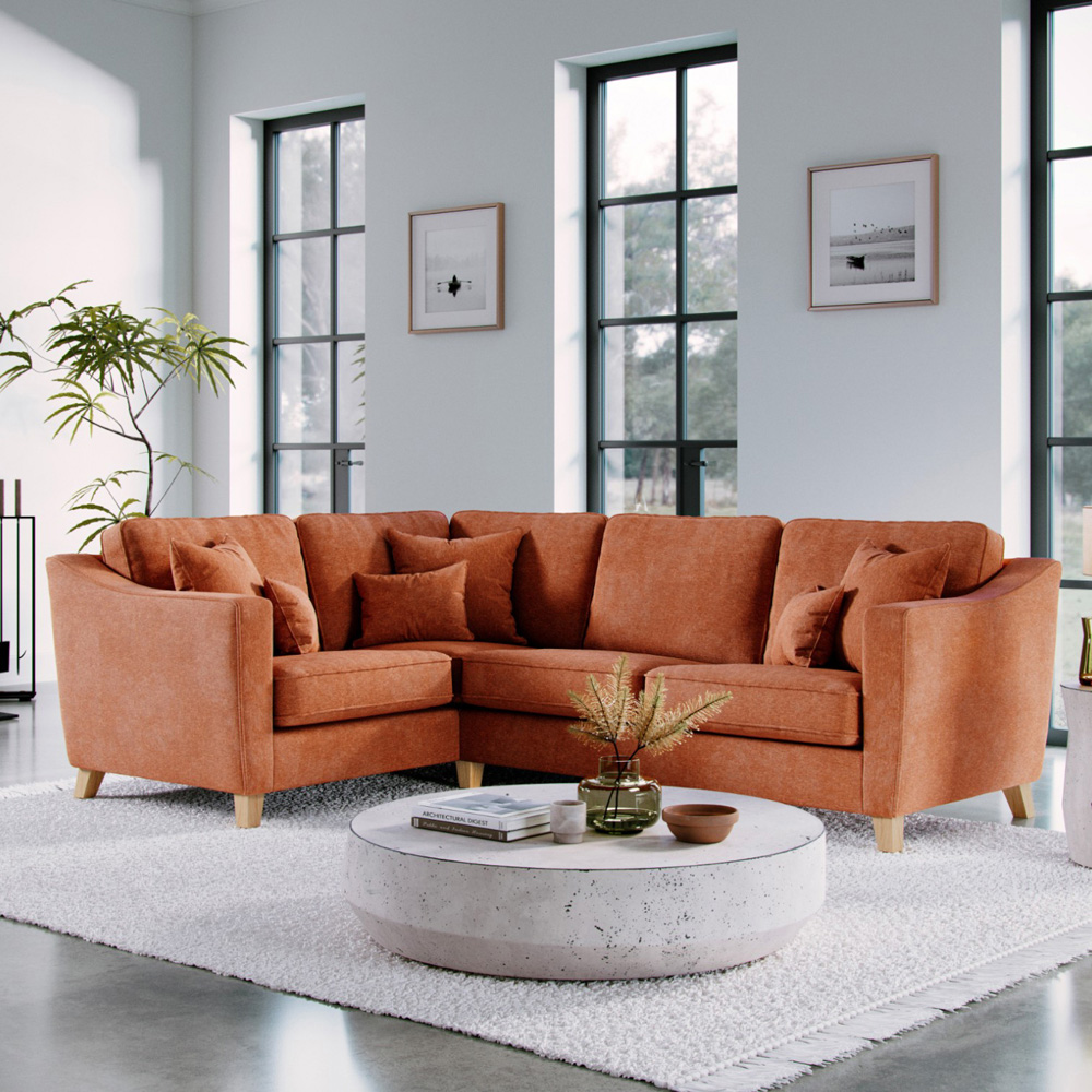 Marlon 3 Seater City Terracota Left Hand Corner Sofa Image 6