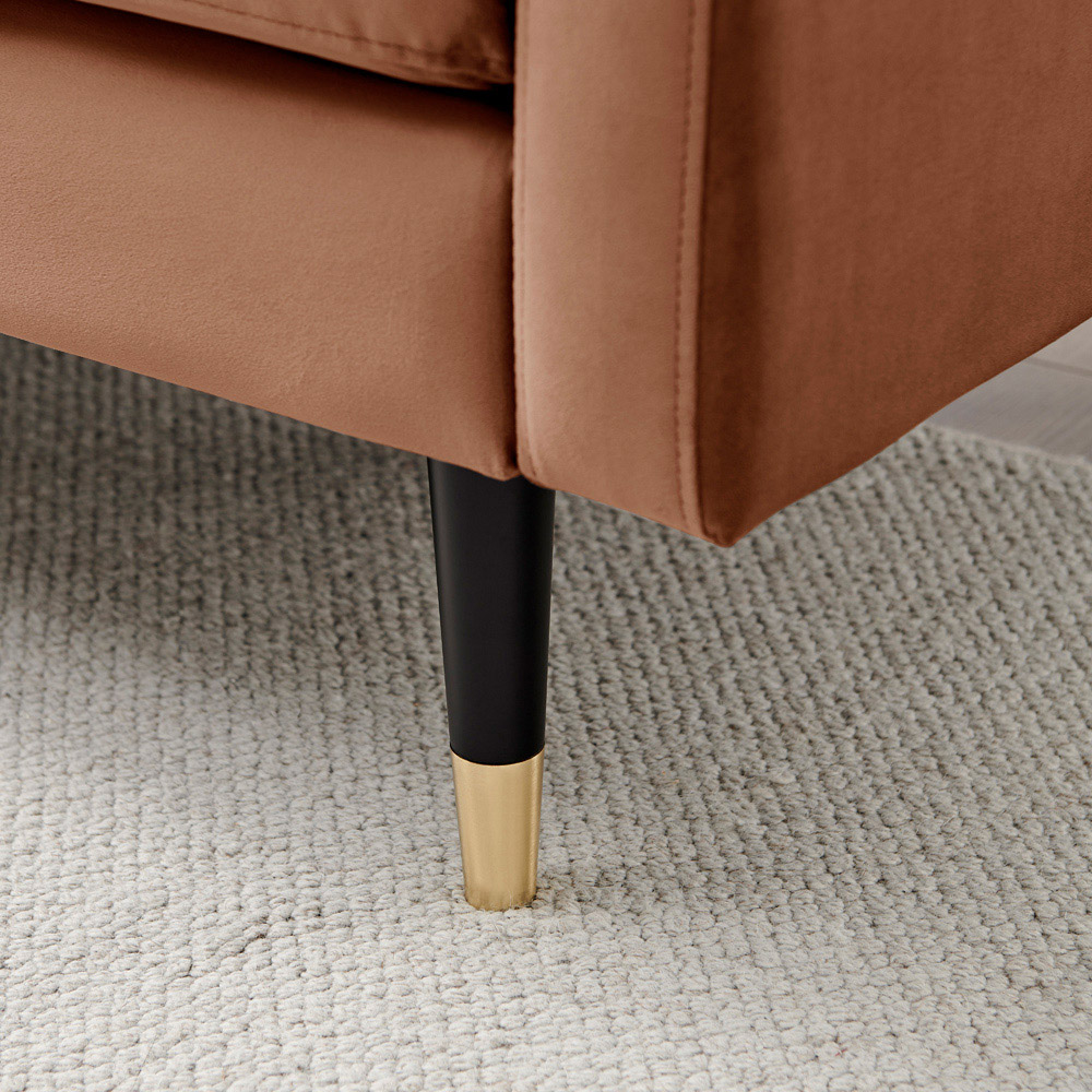 Furniturebox Hector Double Sleeper Cinnamon Sofa Bed Image 3