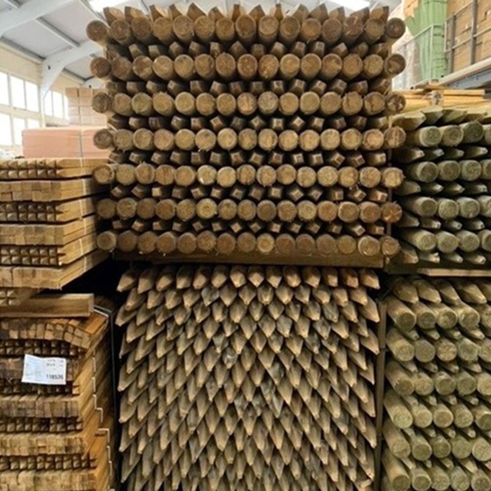 Inspirational Gifting Round Wooden Fence Post 1.65m x 75mm 10 Pack Image 5