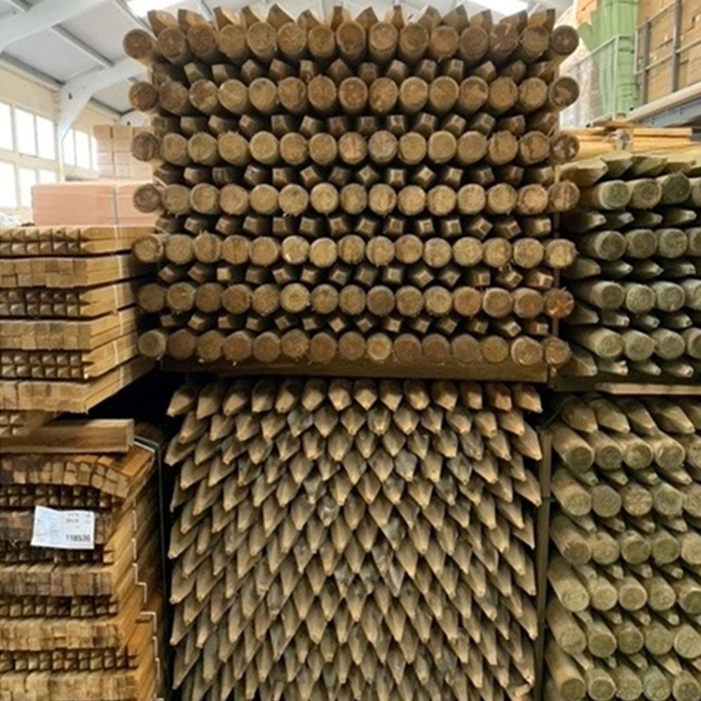 Inspirational Gifting Round Wooden Fence Post 1.65m x 75mm 25 Pack Image 5