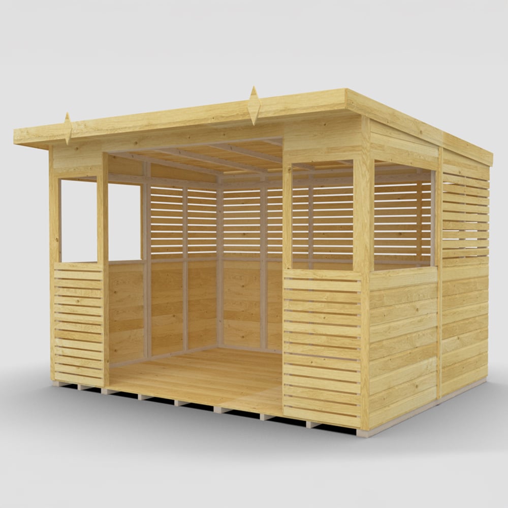 DIY Sheds 10 x 8ft Pressure Treated Tongue and Groove Timber Outdoor Kitchen Shelter Image 4