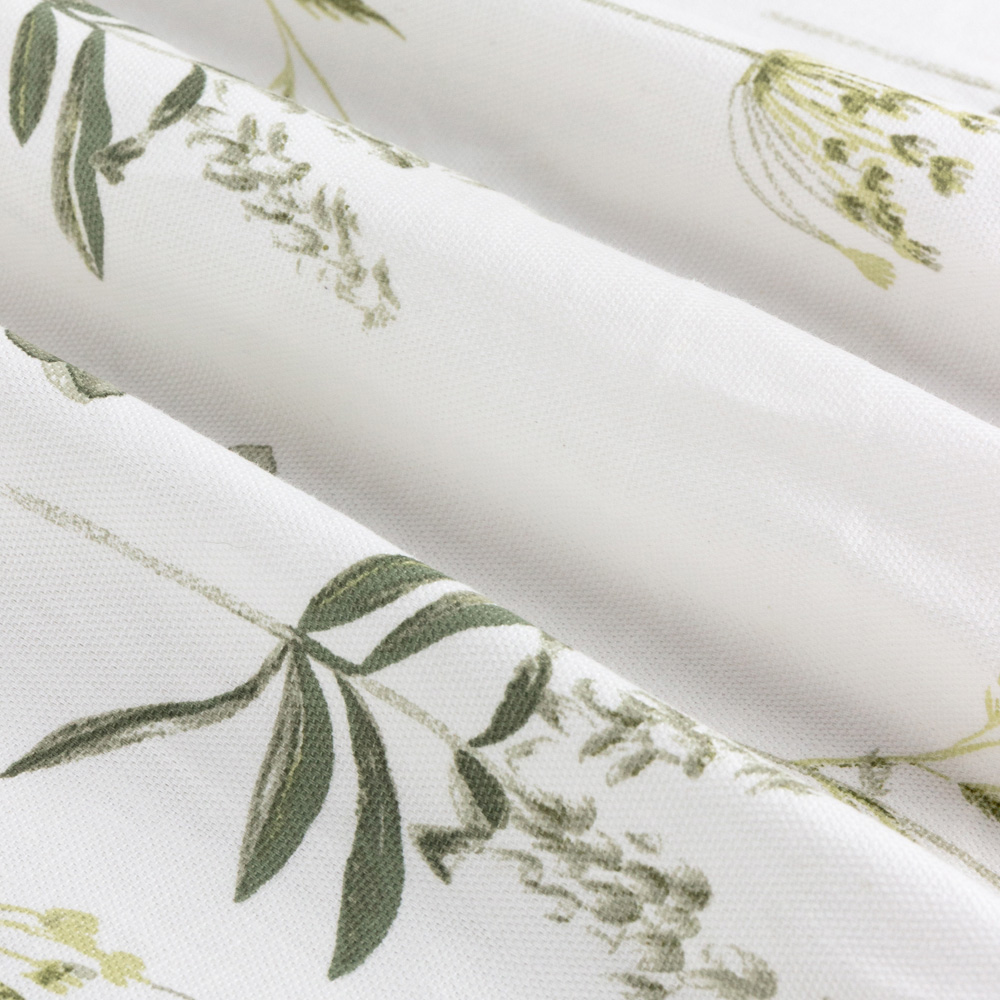 Wylder Nature Meadow Lined Pencil Pleat Curtains White and Cornflower 229 x 183cm Image 5