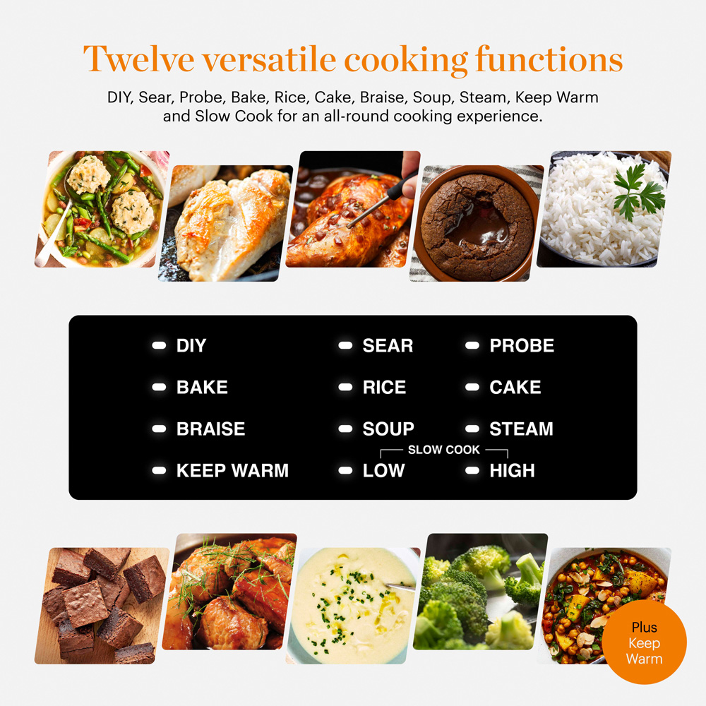 Good Food GF16012 12 in 1 Cast Iron Multi Cooker 5.5L Image 3