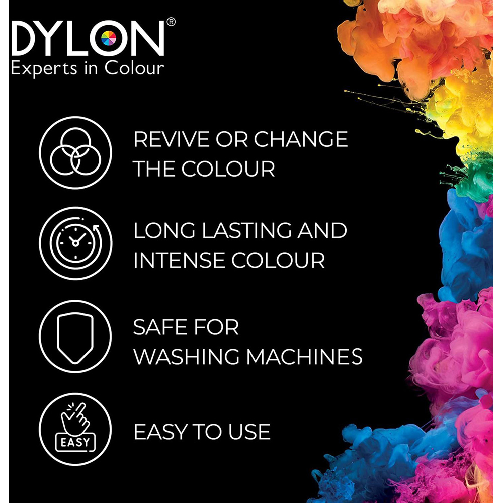 Dylon Wash and Dye Intense Black Fabric Dye 350g 2 Pack Image 7